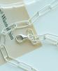 Alleun Silver 925 Clip Square Chain Long Necklace