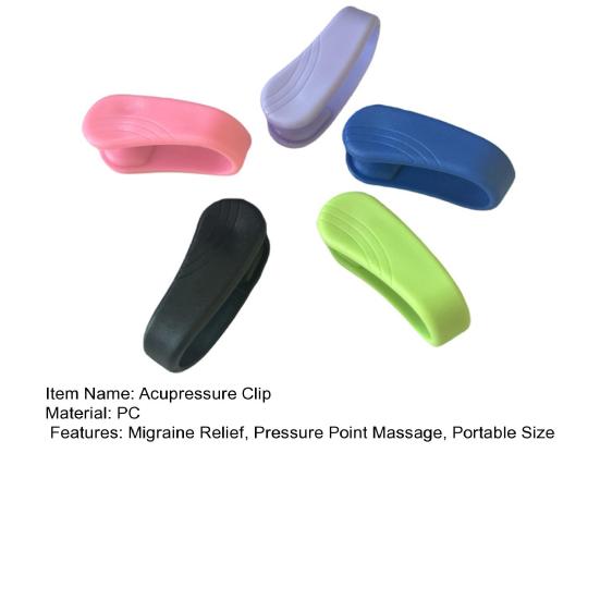 5Pcs Acupressure Clip Migraine Relief Hand Pressure Point Clip Portable Men Women Headache Tension Relief Massage Hand Clip