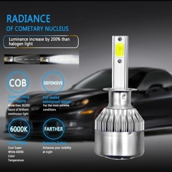 C6 АВТОМОБИЛЬНАЯ СВЕТОДИОДНАЯ ЛАМПА H7 LED H4 H8 H9 H11 АВТОМОБИЛЬНЫЙ LED H1 H3 880 HB3 9005 HB4 9006 9007 9004 H13 Автомобильные светодиодные фары 6000K