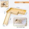 Wooden Hamster Climbing Platform Anti-Bite Pet Stand Toy Wooden Hamster Platform  Guinea Pig