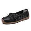 Women's Kilted Loafers Leather Driving Moccasins Comfort Flats Casual Slip On Nurse Minimalist Summer Maternity Shoes for Mother
