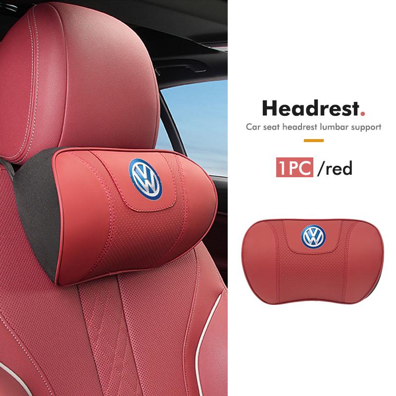 Hub Caps For Volkswagen VW Car Headrest Lumbar Support Memory Cotton Fatigue Relief Cushion Scirocco Jetta Beetle Golf 4 5 6 Pas