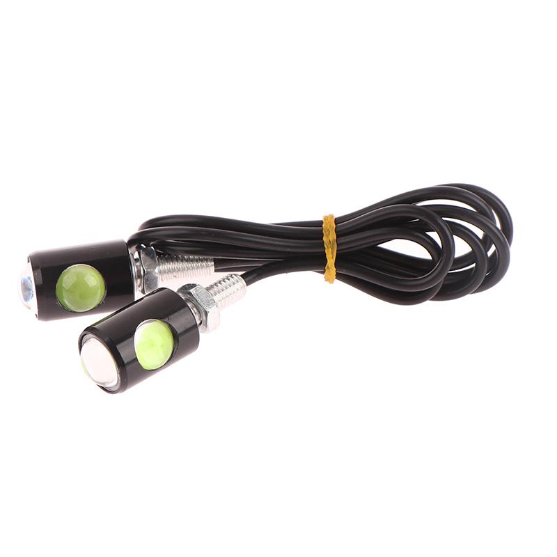 2Pcs Motorcycle License Plate Light DC12V Led Car Tail Bulb Lens High Power Screw Bolt Bulbs Lamps Motorbike Accessories