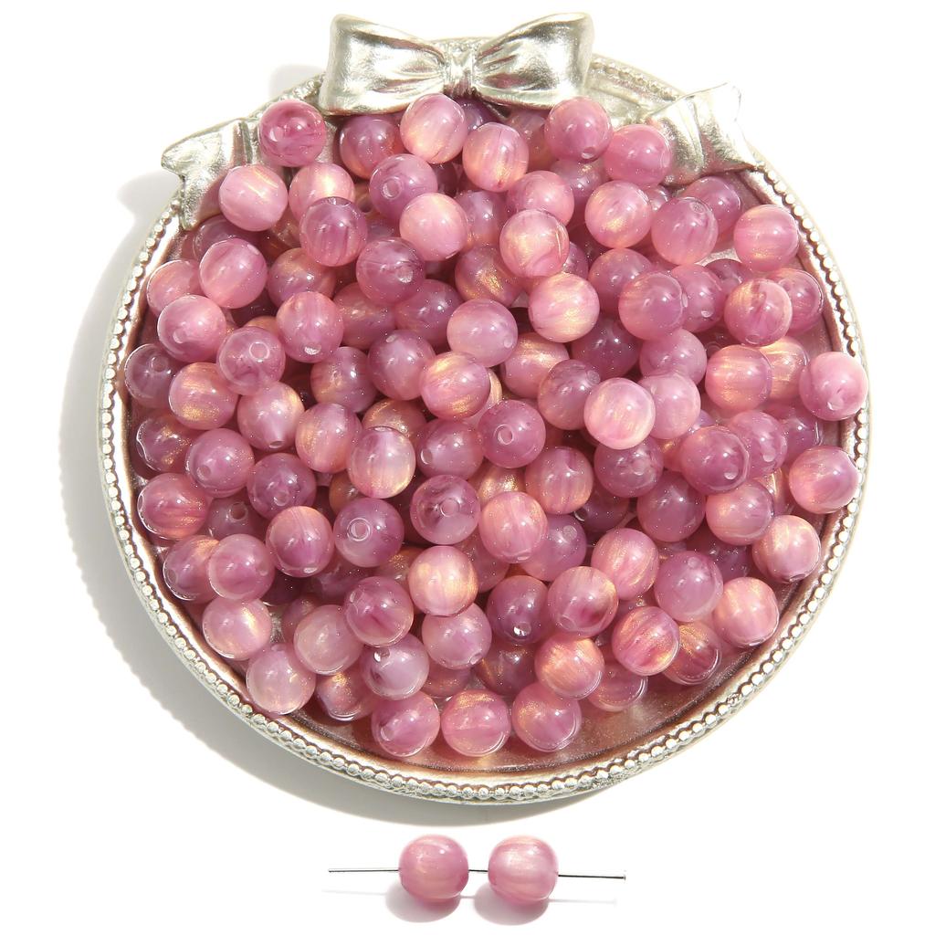 10-50 шт., бусины из смолы ручной работы, золотая фольга, бусины «кошачий глаз» для ожерелья, браслета, сережек, изготовления ювелирных изделий, бусины