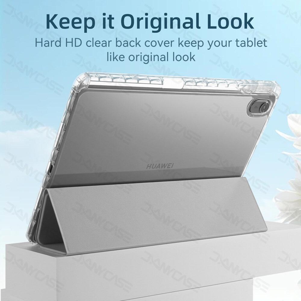 Чехол для планшета HUAWEI MatePad SE 11 дюймов 2024 HUAWEI MatePad 11,5 дюймов Honor X9 11,5 Прозрачная задняя крышка с держателем для карандаша Простой щедрый корпус