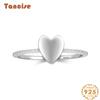 Tancise Classic 925 Sterling Silver Zircon Ring Ladies Jewelry Wedding Promise Party Gift