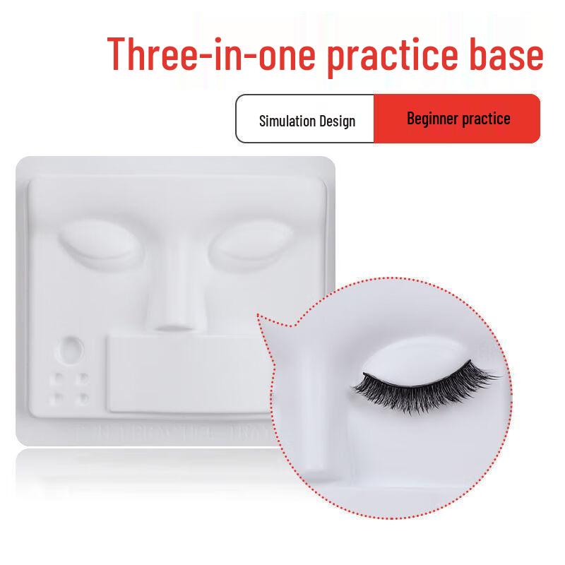 Newbie Eyelash Extension Practice Tray with Head Model