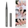 1/5 шт., кисть для дизайна ногтей, ультратонкие нейлоновые волосы, удобная ручка, металлический корпус, портативный, для начинающих, профессиональных, для самостоятельного дизайна ногтей, цветной лайнер для рисования, ручка для нанесения точек