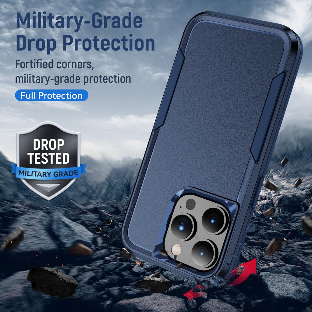 Для iPhone 15 Pro PC+TPU Ударопрочный Чехол для Телефона Защитная Крышка Задней Панели от Падений