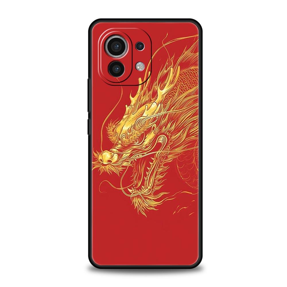 Чехол для телефона с драконом для Xiaomi Mi 15 14 13 12 11 Lite 14T 13T 12T 11T Pro Poco X7 X6 X5 X3 Pro F6 F5 F4