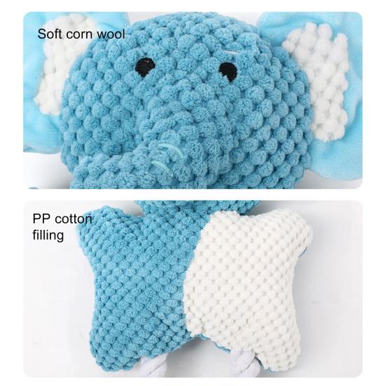 Плюшевые игрушки для собак Пищащие игрушки для домашних животных для собак Интерактивные перетягивания Игрушки для жевания Прочная конструкция с узлами Плюшевая игрушка для стачивания зубов Снятия тревоги И Игры