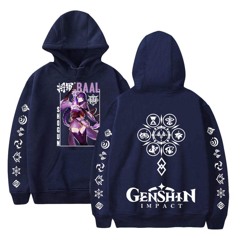Мужские и женские толстовки Genshin Impact Anime Hoodies Autumn Casual Pullover Sweats Hoodie Fashion Hip Hop Sweatshirt Clothes