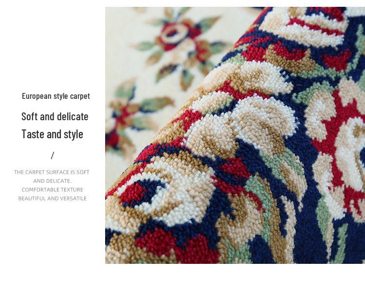 Персидский этнический ковер в скандинавском стиле для гостиной: Мягкий диван и подкладка для кофейного столика