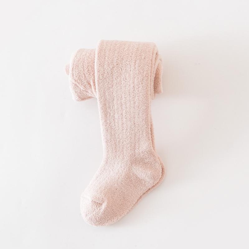 Autumn Winter Infant Baby Girls Fleece Lining Stripes Leggings Plus Thick Warmth Cotton Tights Toddler Kids Keep Warm Pantyhose