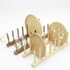 Multifunction Dish Tray Wooden Stand Rack Book Display Drying Cups Shelf Kitchen