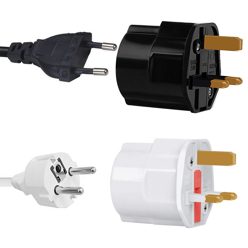 Адаптер-переходник для розеток ЕС и Великобритании, адаптер питания 250 В 13 А