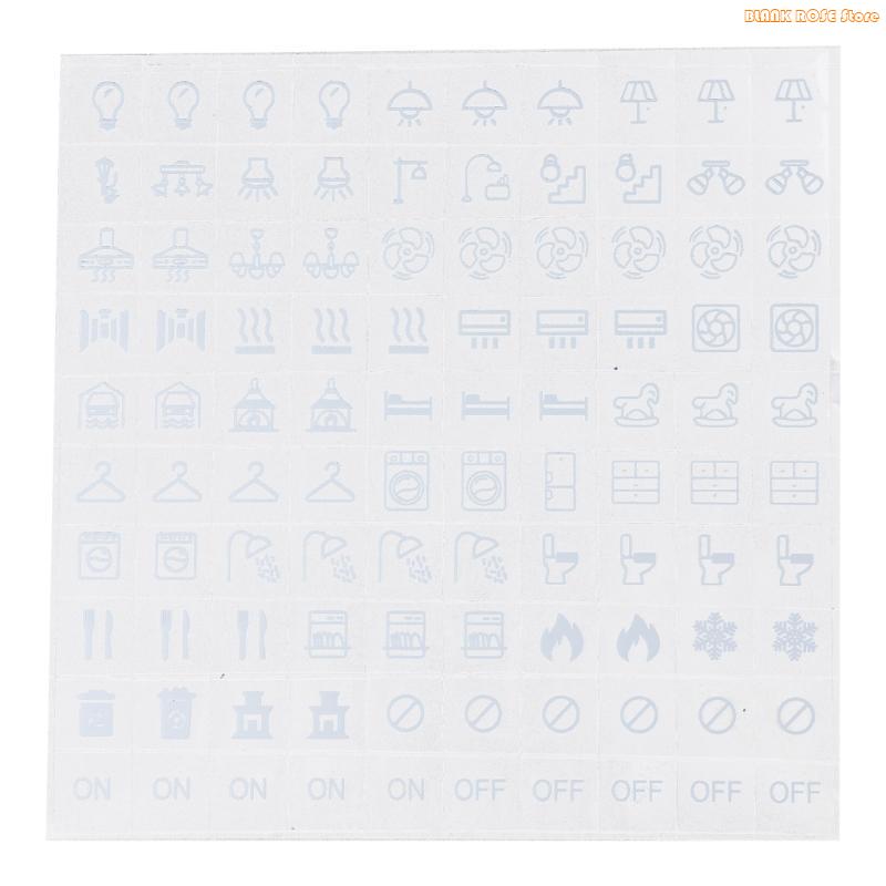 K1AE 100Pcs Light Switchs Label Sticker Switchs Panel Labels Switchs Panel Label Decal