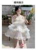 Girl Princess Dress 2026 Spring/Summer New Flower Birthday Dress Girl Fairy Yarn Dress Children's Cake Dress