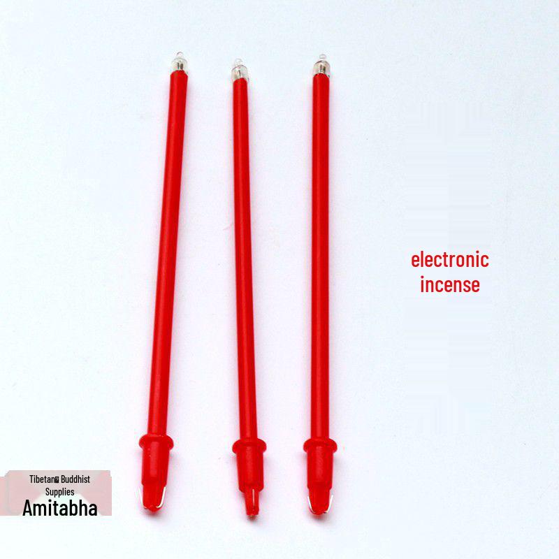 Электрический подсвечник для подношений Будде: Полный набор с курильницей и вечной лампадой для домашнего использования