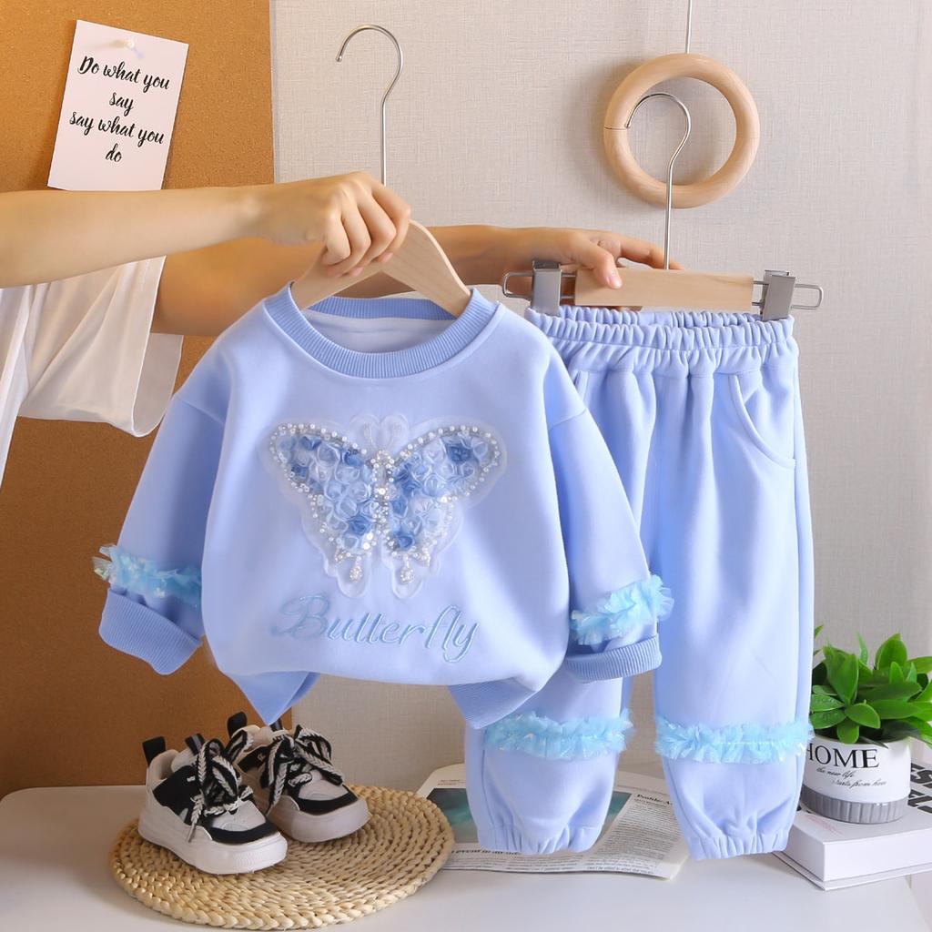 Детский повседневный комплект с длинным рукавом, удобные наряды для повседневной носки