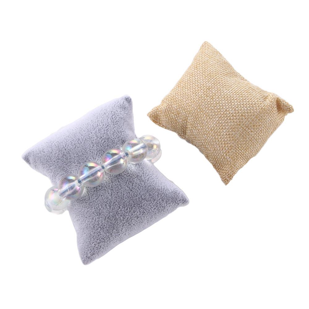 Jewelry Display Cushion Velvet Jewelry Organizer Display Pillow Bracelet Display Wristwatch Holder