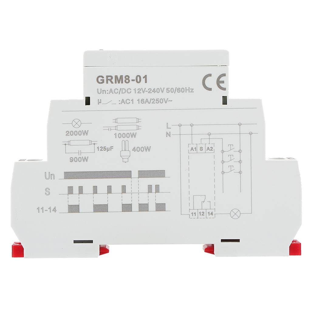 GRM801 Electronic Impulse Relay Latching Relay Memory Relay ACDC12240V