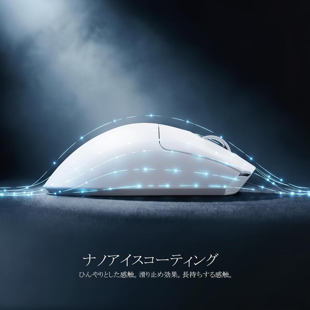 ATTACK SHARK V8 Gaming Nordic 54L15 Wired and Wireless 8K Polling PAW3950MAX 42000 Lightweight Low 8K 500mAh Long Battery Cloud Driver RGB Lighting