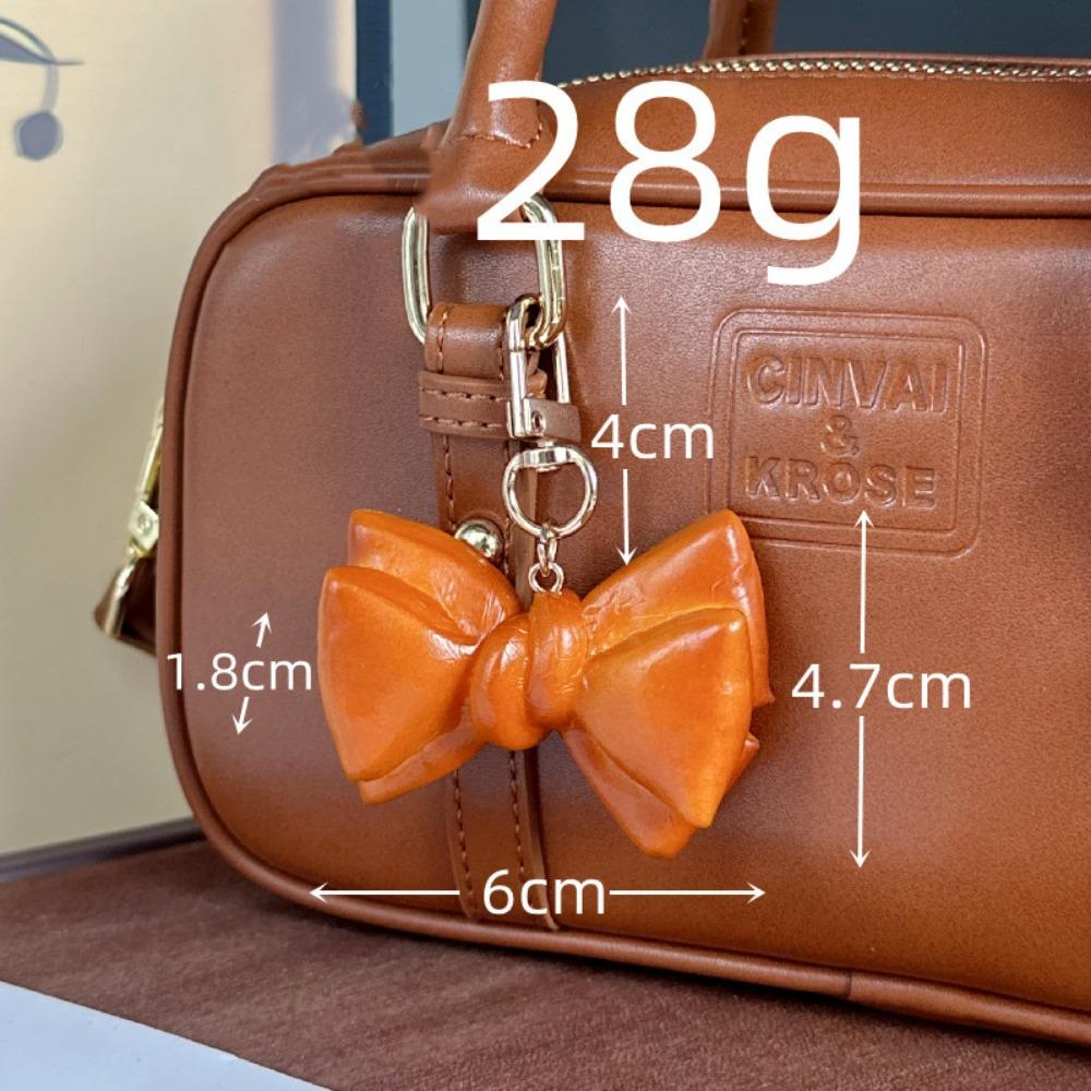 Bagel Simulated Food Key Chain Keyring Croissant Bag Accessory  Backpack Decor