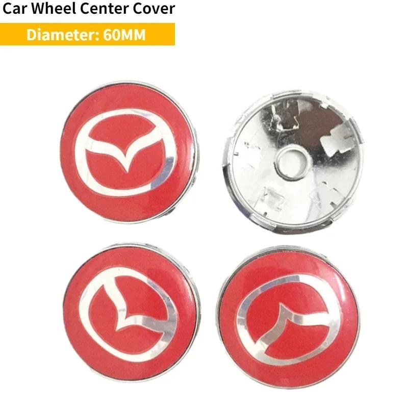 2025 Hot For Mazda Atenza MX3 CX3 CX5 2 3 6 323 626 RX8 RX7 Protege Axela Speed 6 52/56/60mm Auto Wheel Center Cover Hub Cover D