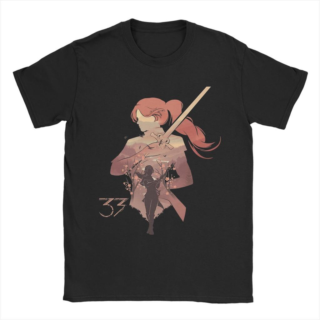 Maelle Clair Obscur Expedition 33 T Shirts Unisex 100 Cotton Vintage TShirt O Neck Tees Short Sleeve Clothing Plus Size