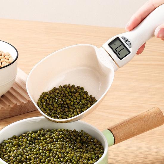 Цифровые мерные весы-ложки с высокой точностью 800 г/1 г 500 г/0,1 г ЖК-дисплей Электронный дозатор корма для собак и кошек Приправы для взвешивания корма