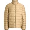 Polo Quilted Solid Color Zip-Up Stand Collar Cotton Jacket Men Jackets Khaki MNPOOTW16021457-250
