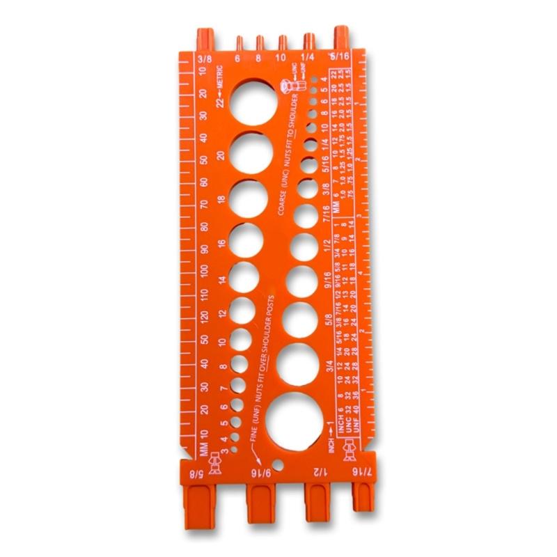 Удобный измерительный прибор для проверки резьбы болта, измерительный инструмент, тестер для измерения резьбы болта и метрической системы, проверочный винт, гайка