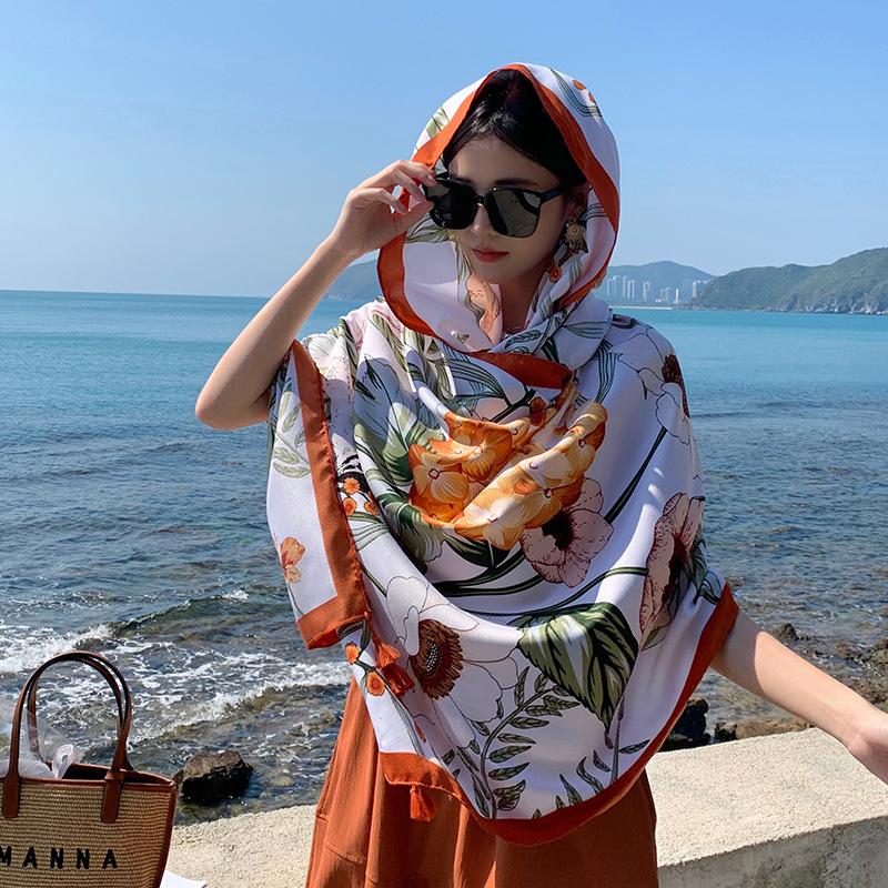 180*90см Дорожные Пляжные Солнцезащитные Шарфы для Женщин Бикини Большой Парео Шарф Бразильский Купальник Пляжная Накидка Шали