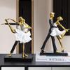 Abstract Dancer Statue Resin Miniatures Figurine Sculpture  Wine Cabinet Entrances