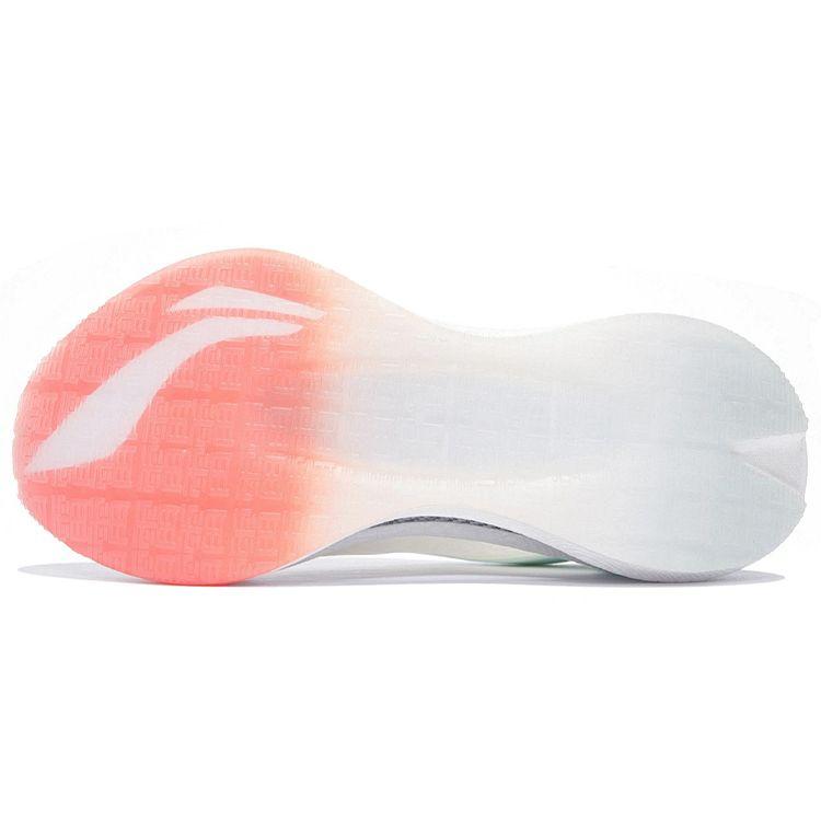 Li Ning Absolute Shadow Cushioning Durable Low Top Running Shoes Women Running Shoes White Blue ARRS002-4