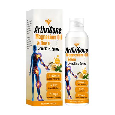 Спрей от артрита Магниевое масло Спрей для успокоения суставов Снимает мышечный дискомфорт и способствует гибкости суставов, 60 мл