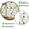Christmas Bell Glass Sticker Static Window Cling, Xmas Tree Snowman Santa Hat Sticker, Removable Reusable Decoration Decal for Holiday Party