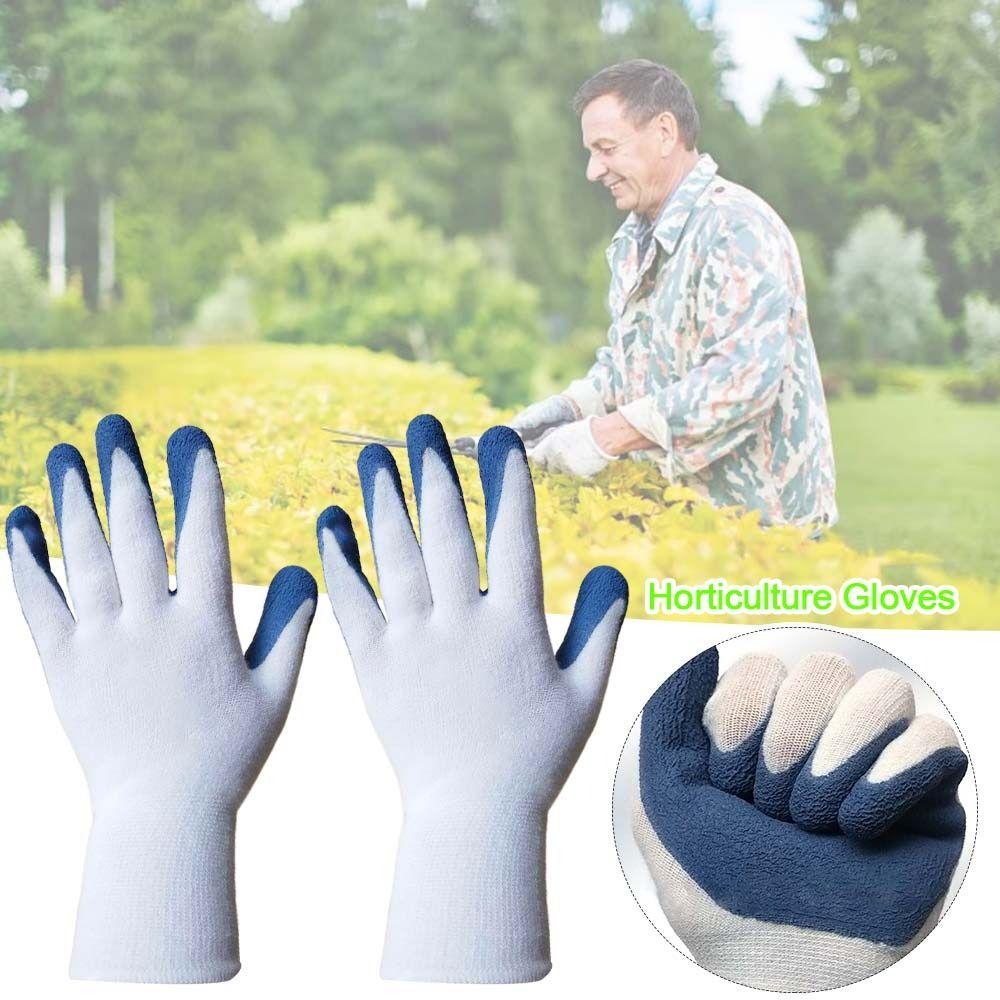 Multicolor Protective Mittens Embossing Horticulture Gloves Tool Work Gloves  Unisex