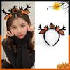 Шарик летучая мышь бант паук тыква корейский стиль повязки для волос женские обручи для волос Хэллоуин повязки на голову рога лося