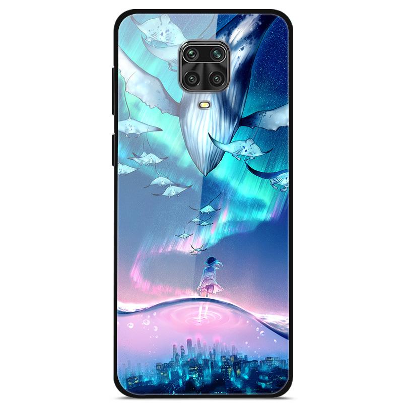 Закаленное Стекло Чехол Для Xiaomi Redmi Note 9S Чехол Мягкий Бампер Жесткий Стеклянный Чехол Для Xiaomi Redmi Note 9 S 9S Pro Max Чехол Для Телефона