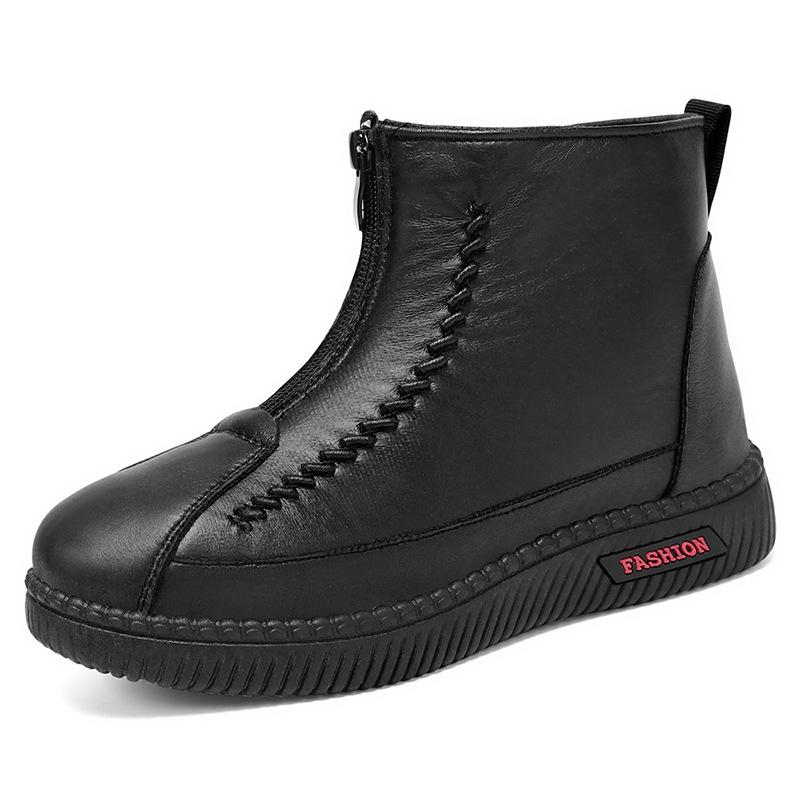 Cotton Boots Women's Winter Velvet Thickened Warm Mother Shoes Soft Sole Middle-aged and Elderly Cotton Shoes Outdoor Sports Snow Boots