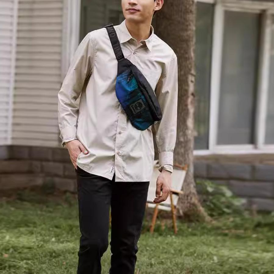 Timberland Однотонная деловая дышащая повседневная рубашка поло с карманами и длинным рукавом, мужские рубашки песочного цвета A69JD-CY2