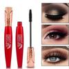 YANQINA 4D Mascara Waterproof Long Eyelashes Extension Silk Fiber Eyelash Black Mascara