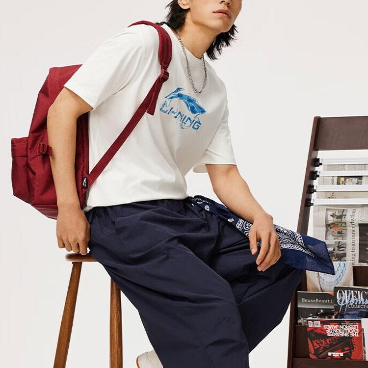 Li-Ning Спортивная футболка Li Ning Life Collection Мужская Цвет: Слоновая кость AHSU303-8