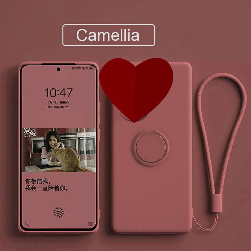 Чехол для Xiaomi Poco X6 X7 Pro Чехол Жидкий силиконовый чехол-подставка для кольца POCO X5 Pro Чехол противоударный бампер задняя крышка Funda