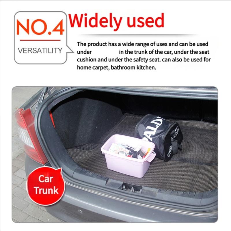 Универсальный противоскользящий ПВХ автомобильный грузовой коврик, моющийся, водонепроницаемый, с обрезаемым дизайном для легковых автомобилей, внедорожников и грузовиков