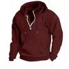 Fashion Hoodie Men's Stand Up Collar Zipper Hooded Sports And Casual Hoodie