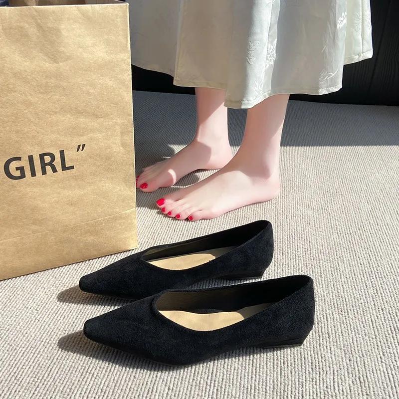 Женская обувь на плоской подошве, модные повседневные туфли на плоской подошве, женские сексуальные туфли с острым носком, однотонные туфли на плоской подошве, низкие каблуки, Zapatos Mujer