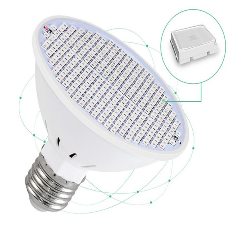 E27 Светодиодный светильник для роста растений Полный спектр светодиодных лампочек для роста растений 48/60/80LED